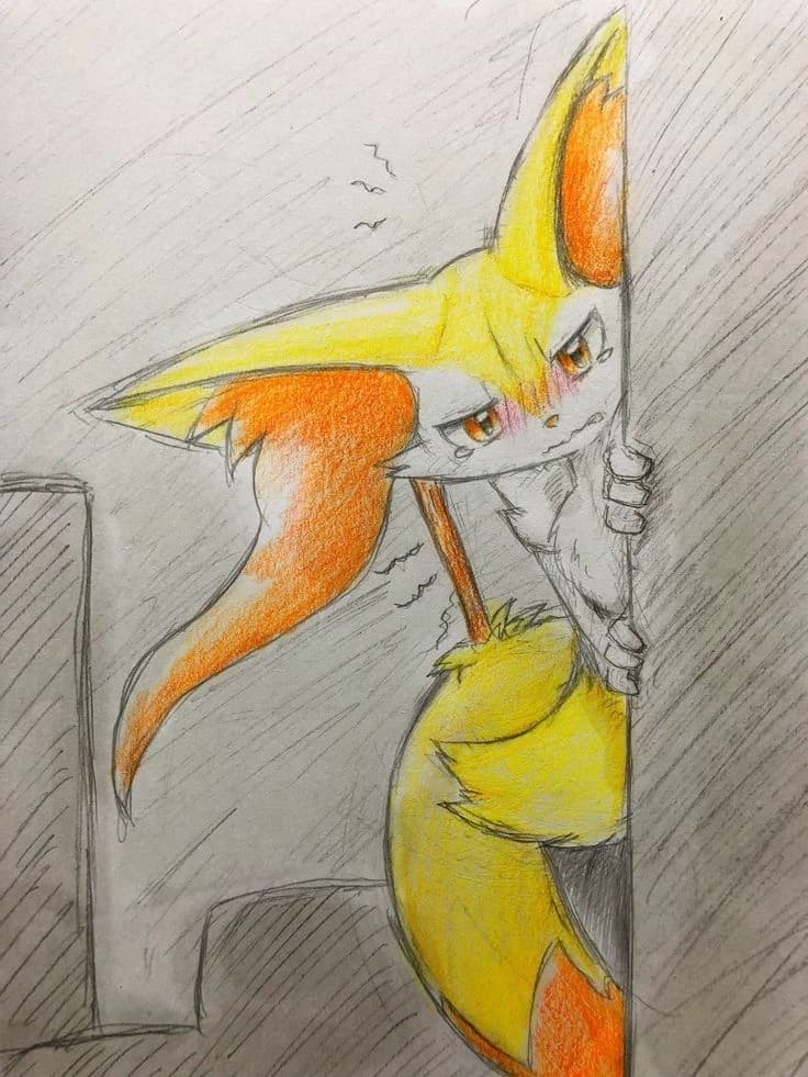 Braixen scared thumbnail