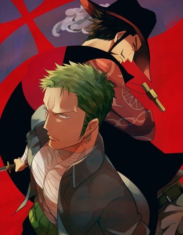 Mihawk and zoro thumbnail