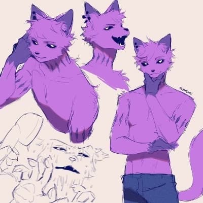 Catnap "his first crush" [a gay furry story]🐈💜🧡🐕🐾 thumbnail