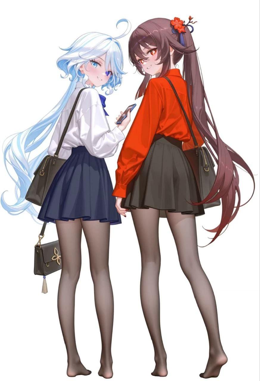 Furina and Hutao thumbnail