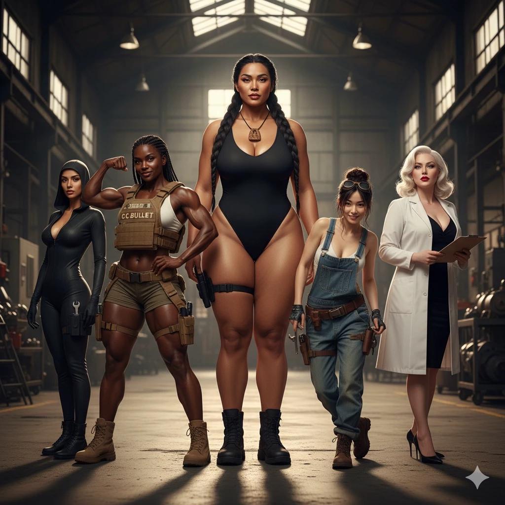 all-female, ethnically diverse mercenary team specializing in supernatural-backe thumbnail