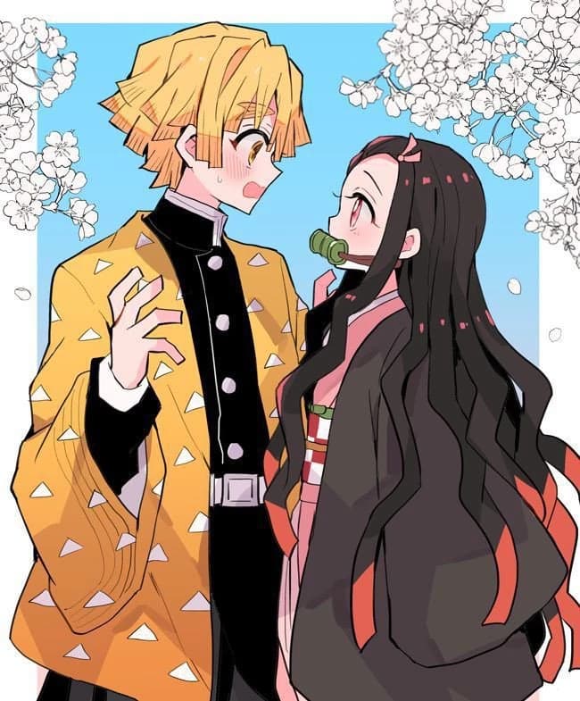 || ⚡Zenitsu X Nezuko🌸 || thumbnail