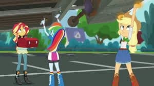 Human Sunset Shimmer, Rainbow Dash and Apple Jack - Airplane Repair thumbnail