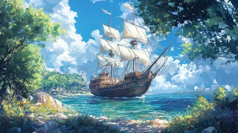 Fantasy world with hunters, pirates and treasure hunters thumbnail