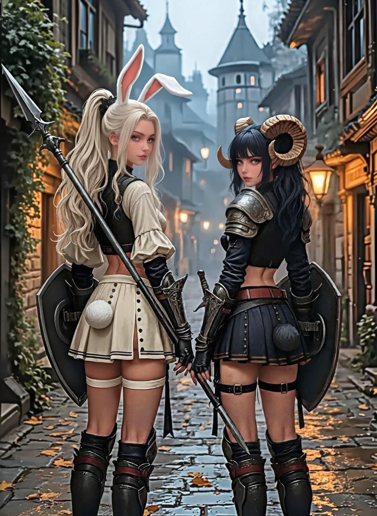 Liesel (bunny) and Hana (Ram) are new to adventuring thumbnail