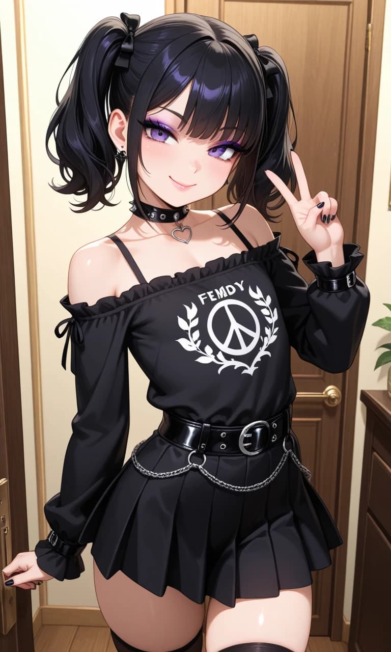 Goth femboy and demon roommate thumbnail