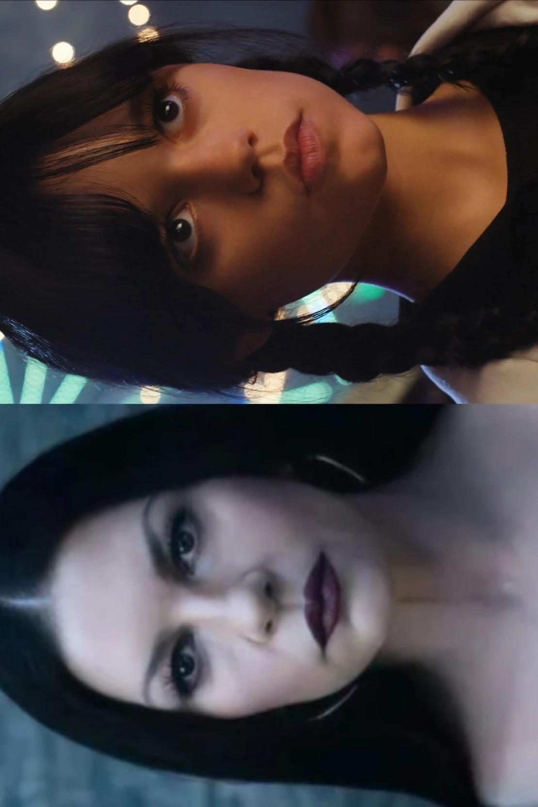 Wednesday and Morticia Addams thumbnail