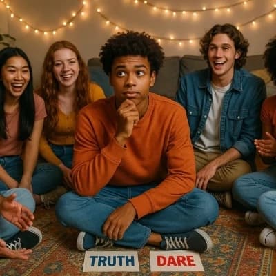 Group of friends playing truth or dare  thumbnail