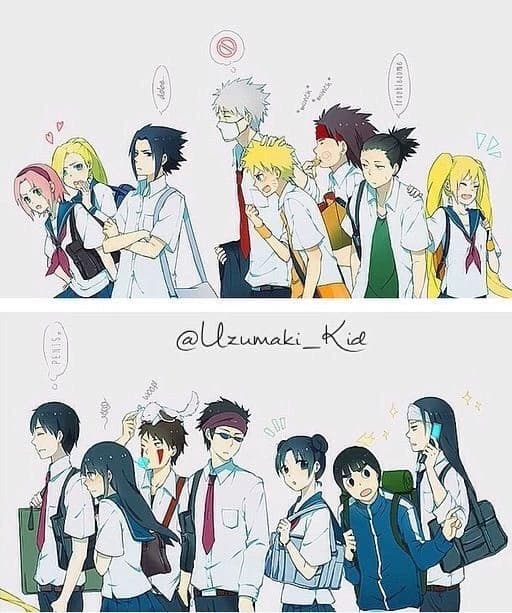 Naruto modern AU thumbnail