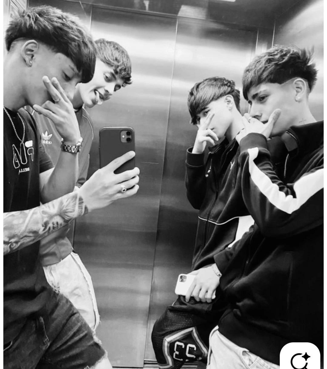Four boys in the elevator thumbnail