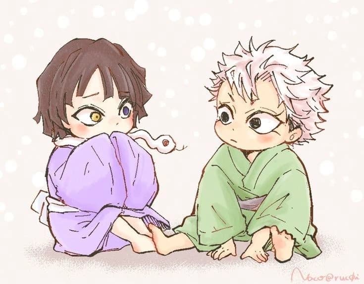 Baby obanai and baby sanemi thumbnail