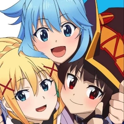 Aqua, Megumin, and Darkness thumbnail