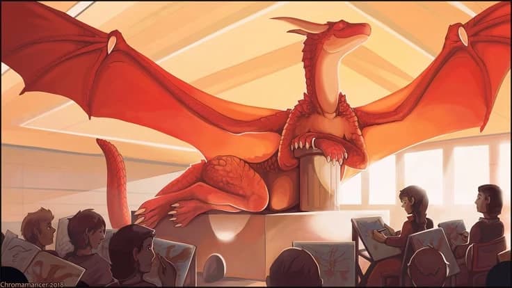 Rita (the artist's model dragon) thumbnail