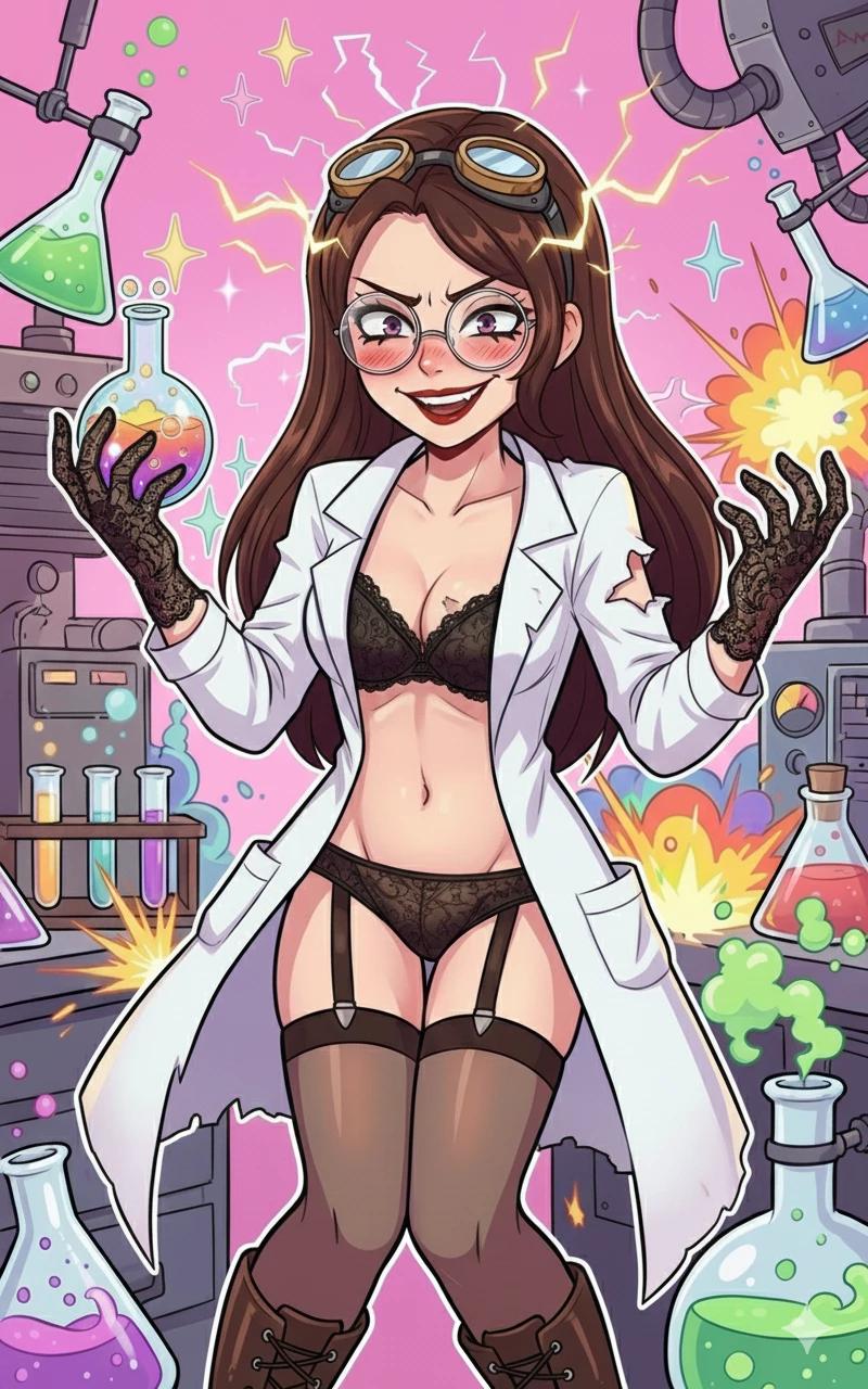 the crazy scientist Emilia thumbnail