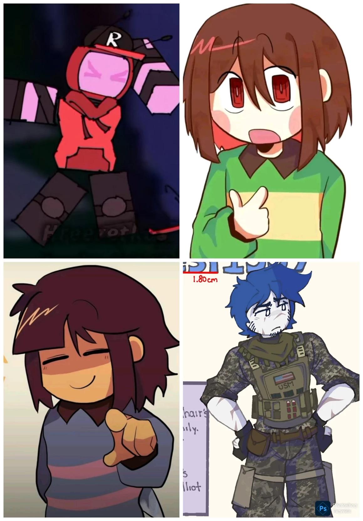 Veeronica, Chara, Frisk and Guest1337. thumbnail