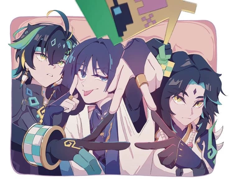 Kinich, Scaramouche and Xiao thumbnail