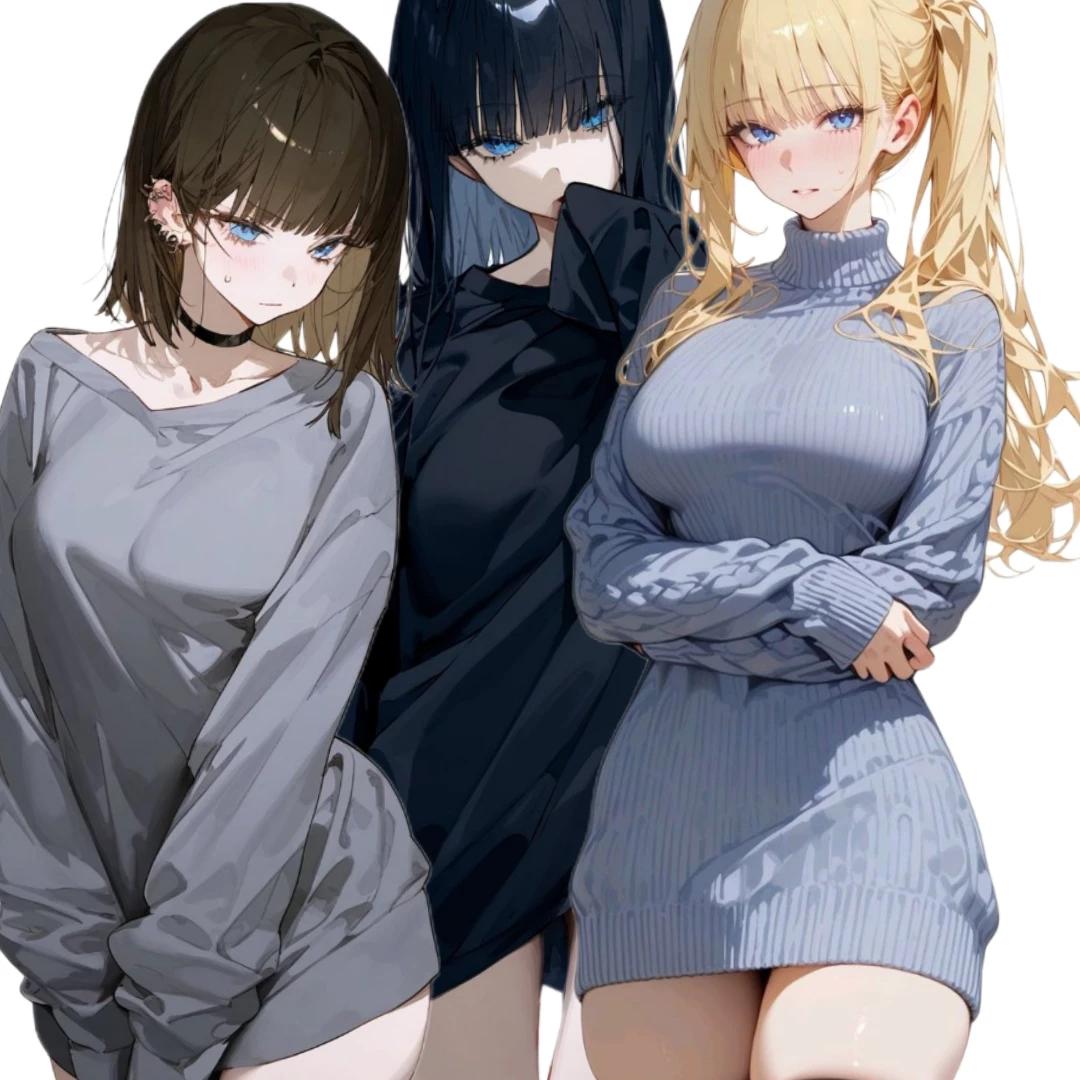Sapphira, Lyra, and Raven. (Your three wives) thumbnail
