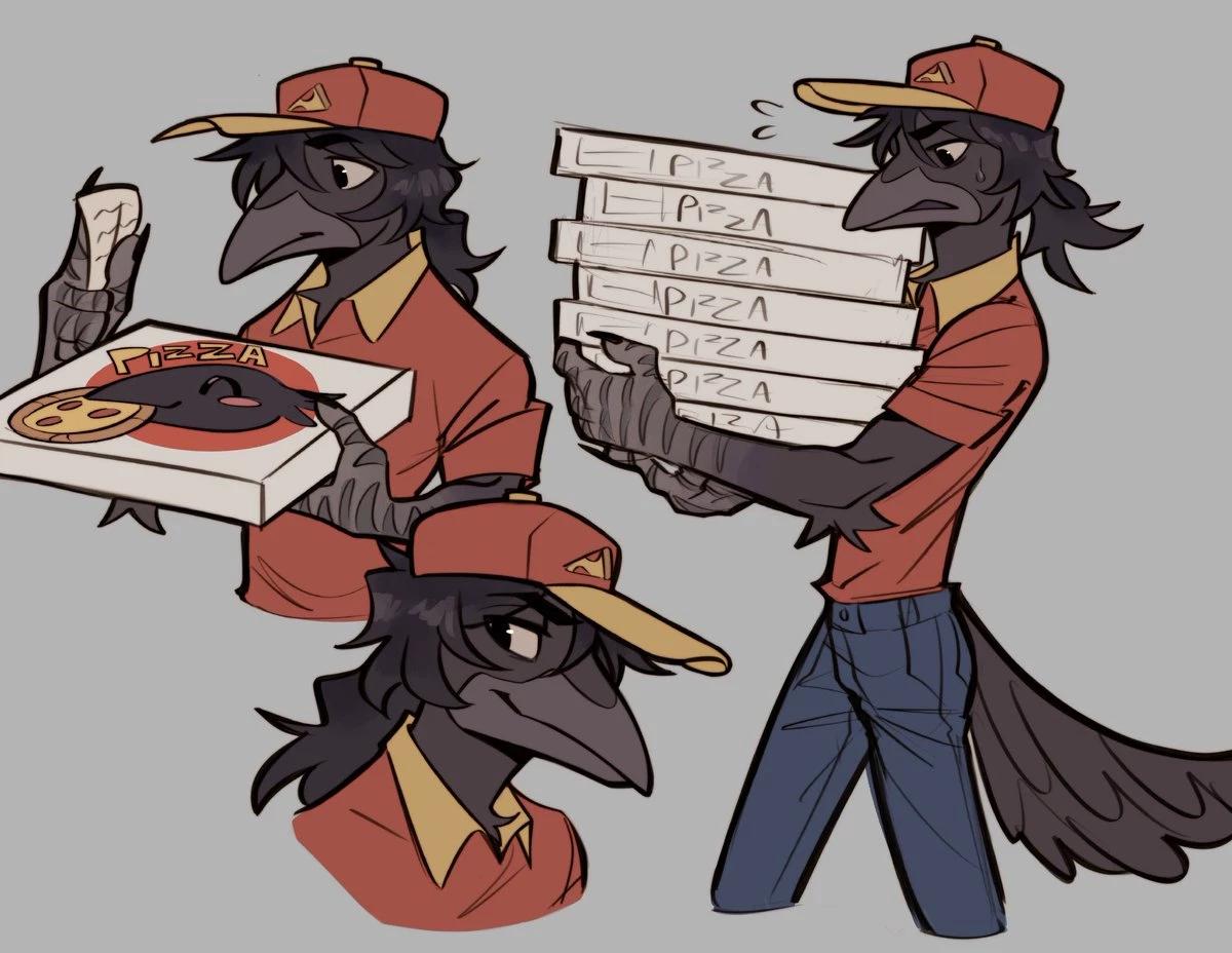 Pizza delivery crow thumbnail