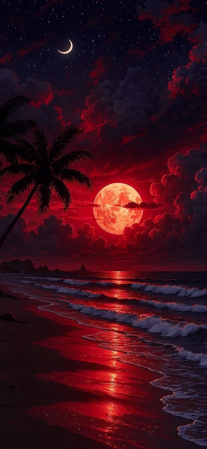 The red moon. Vampire x wolf thumbnail