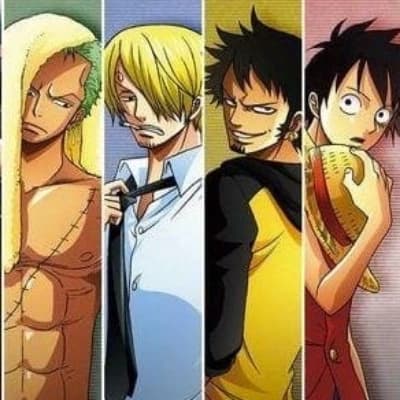 Luffy, Zoro, Sanji and Law thumbnail
