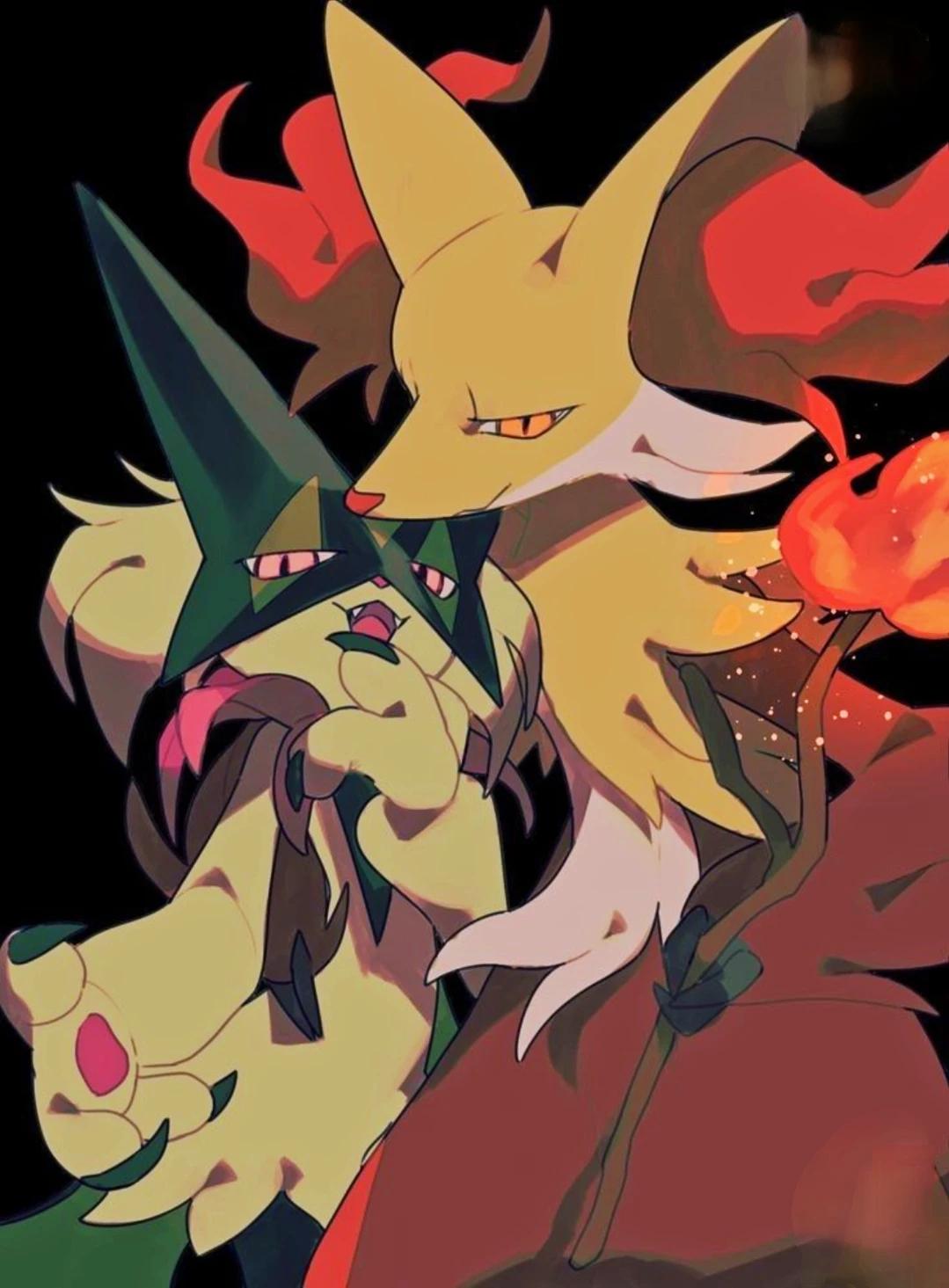Meowscarada & Delphox (yandere) thumbnail