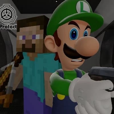Luigi and Steve at the SCP Foundation. thumbnail