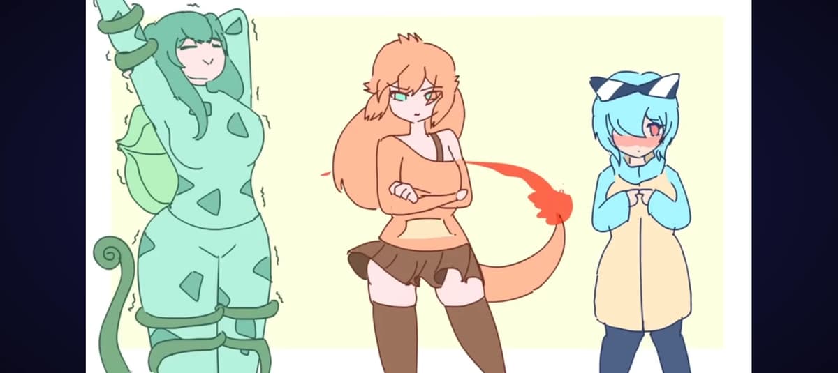 Bulbassaur,charmander e squirtle thumbnail