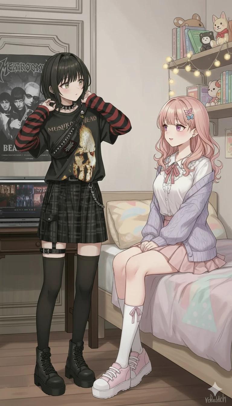Ntr steals the goth lesbian's girlfriend. thumbnail