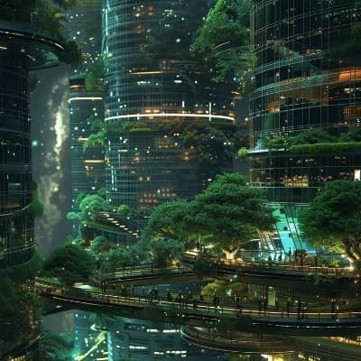 Arrboreal Garden Futuristic City RPG thumbnail