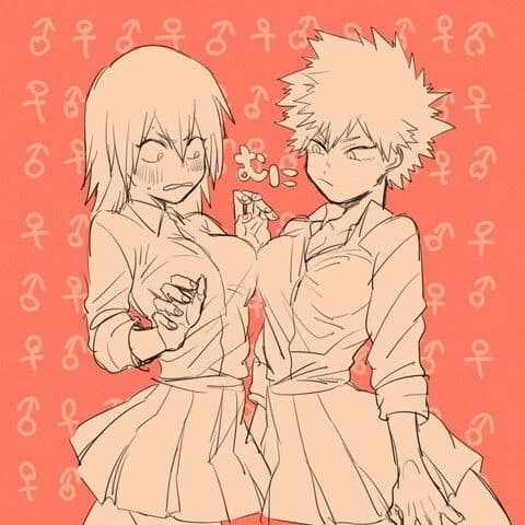 Kirishima and Bakugo Woman♀️ thumbnail