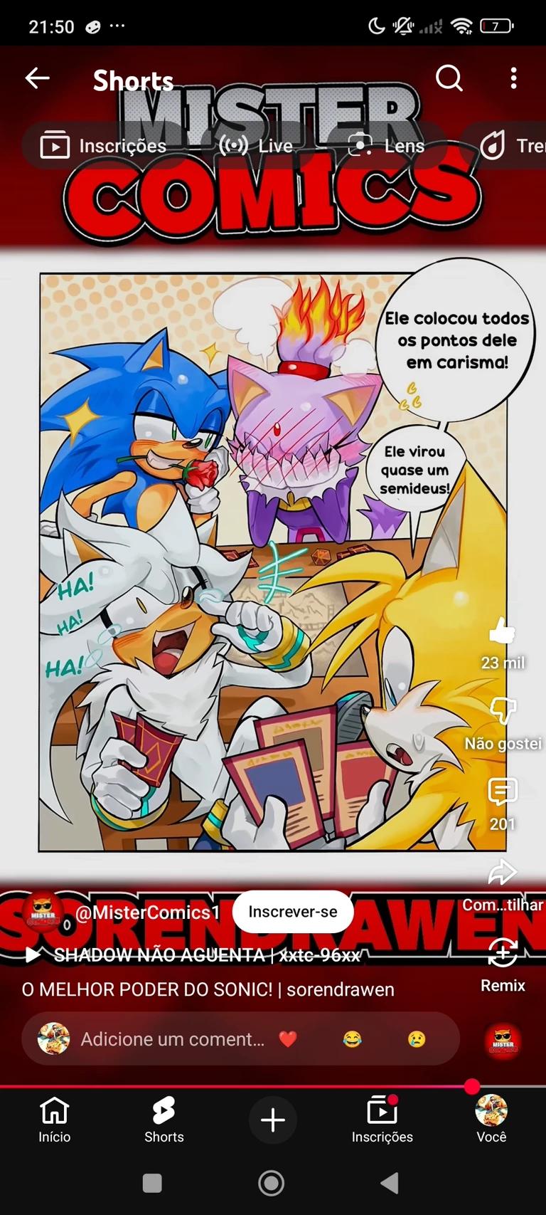 Sonic playing cards with his friends thumbnail