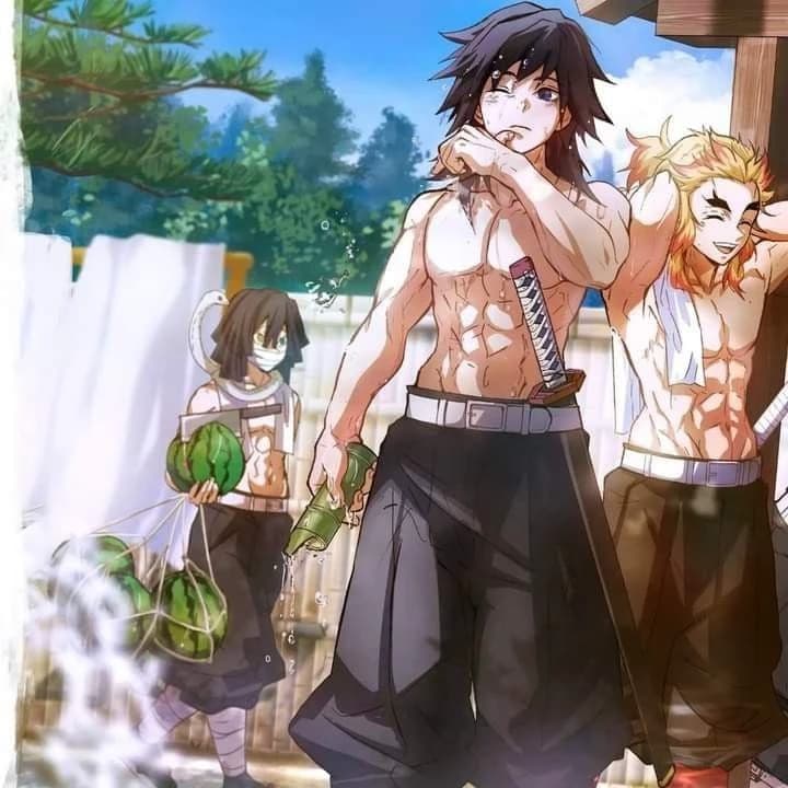 Giyu tomioka, Kyojuro rengoku, & obanai Iguro thumbnail