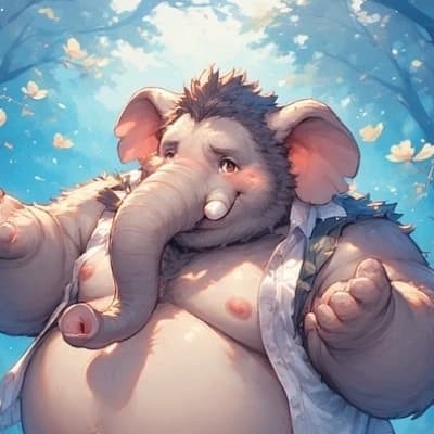 Two elephants living in the savannah (unfinished) thumbnail