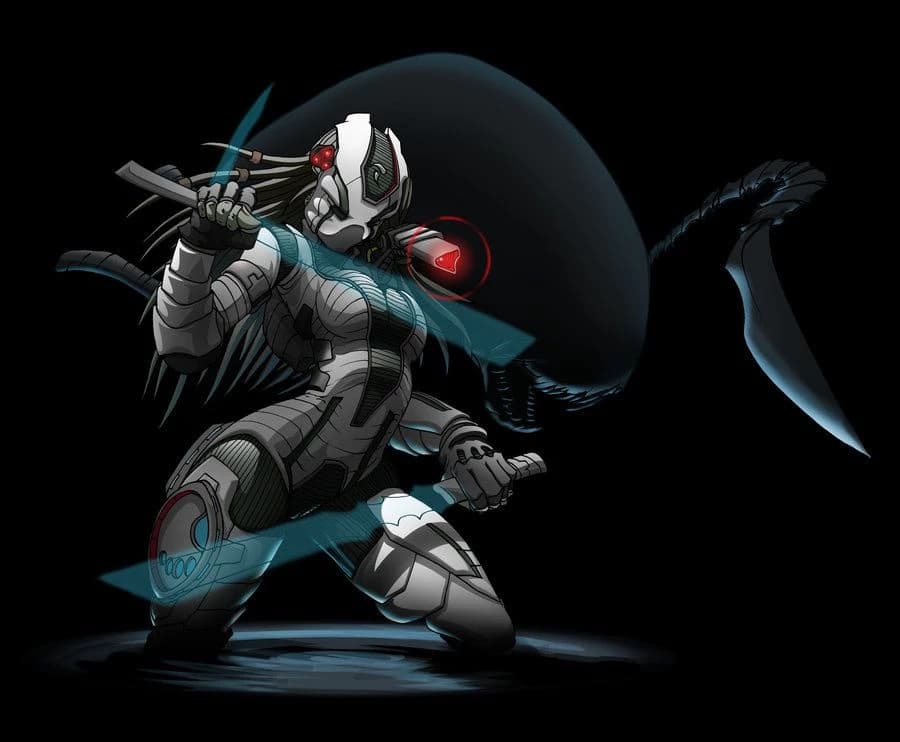 Beautiful female predator Yautja thumbnail