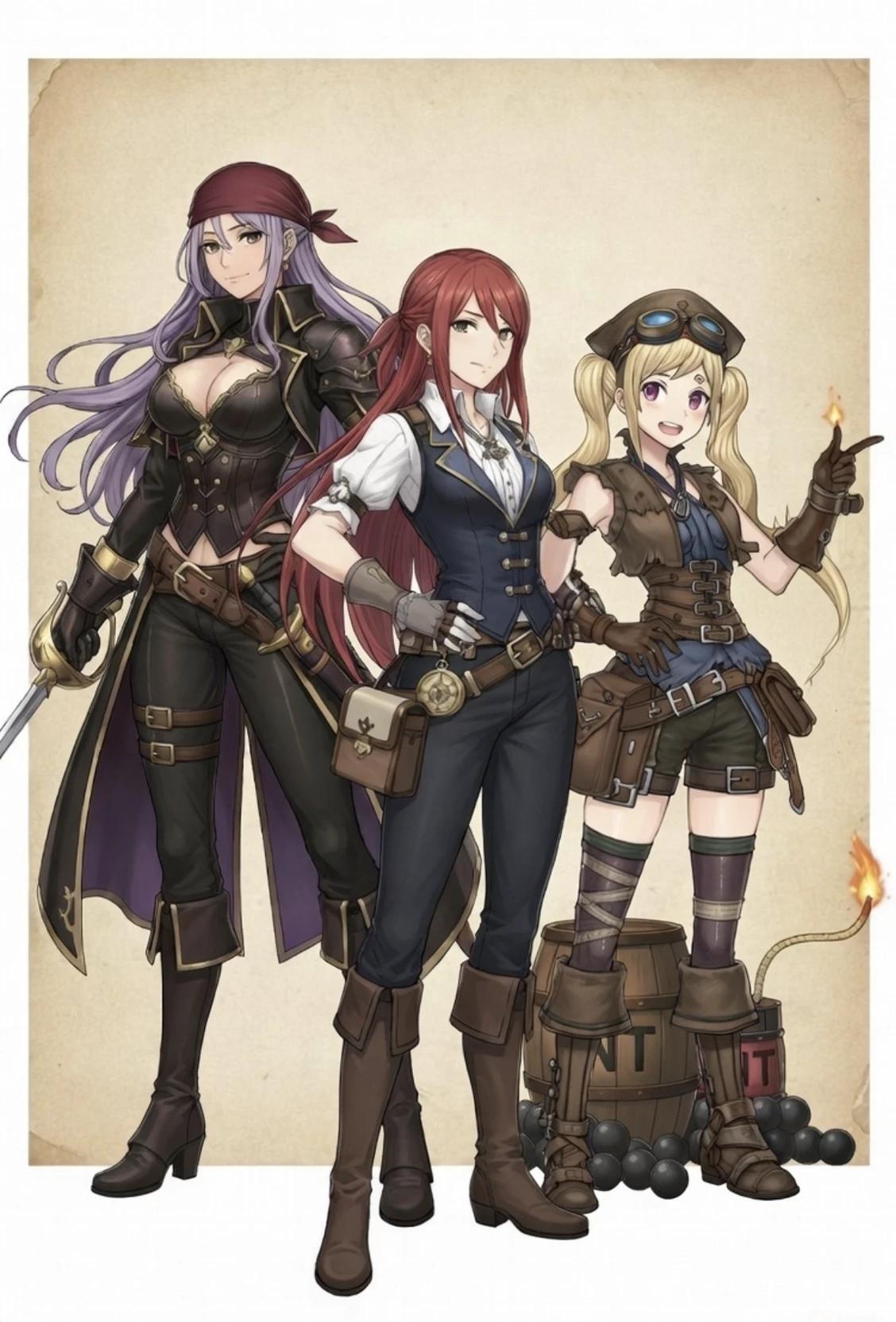 The crew of pirate girls where you are the captain. thumbnail