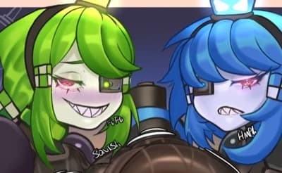 Green Mimi Sentry and Blue Mimi Sentry thumbnail