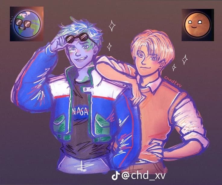 Mars and Earth thumbnail
