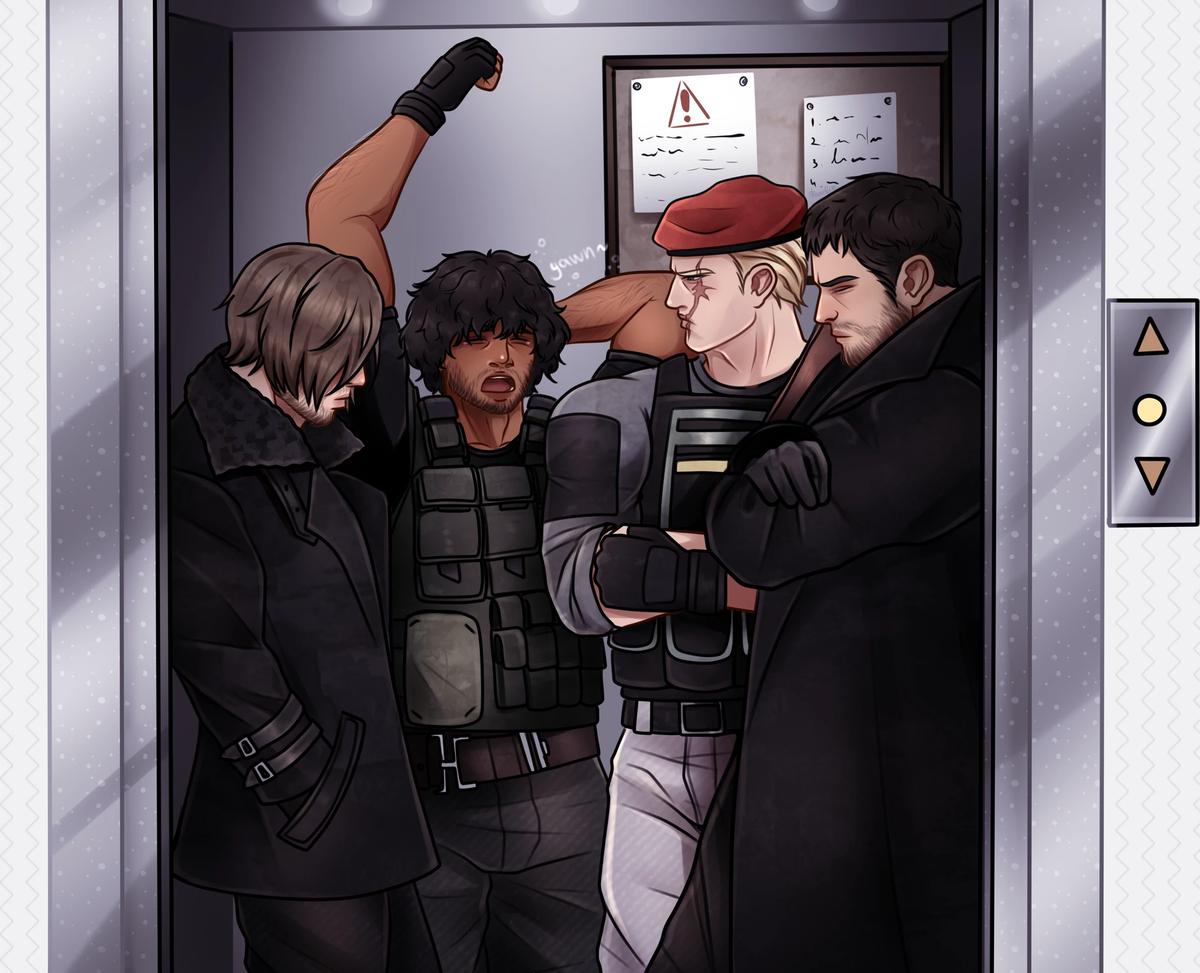 Elevator with Resident Evil Men thumbnail