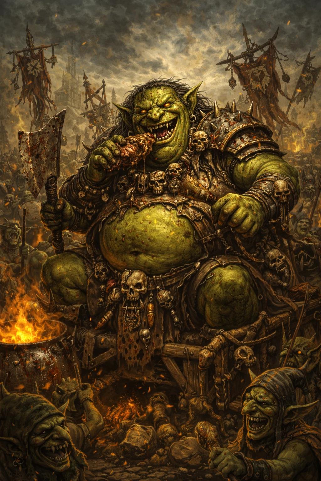 Grom the Potbelly – Legendary Goblin Lord - Orcs thumbnail