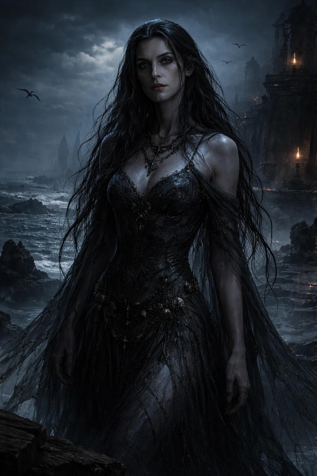 ISHTARA OF THE DEEP - Vampire, Turned into a forgotten coastal city thumbnail