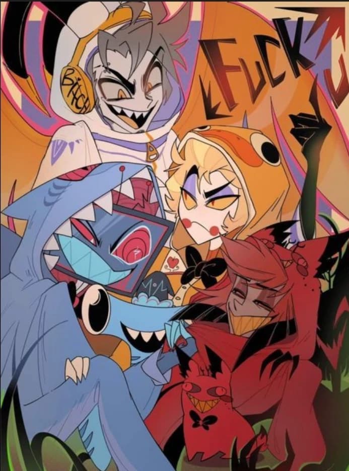 Alastor Vox Lucifer y Adam thumbnail