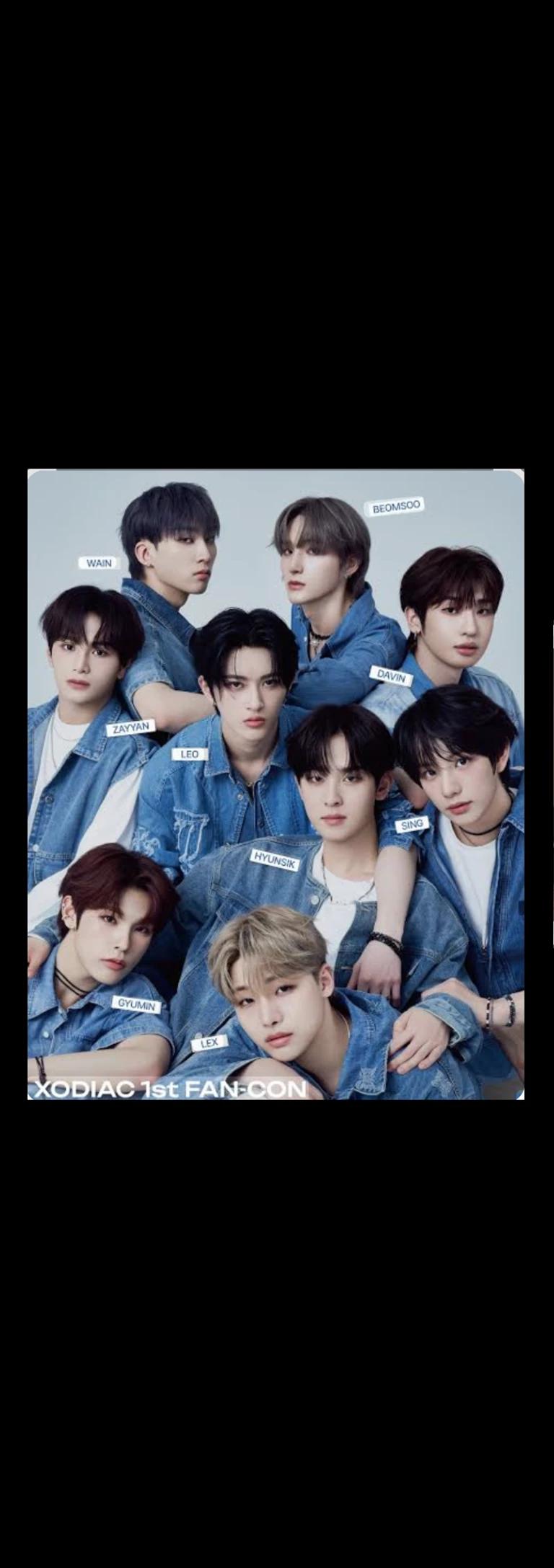 Member xodiac. Wain, beomsoo, Davin, gyumin, hyunsik, zayyan, lex, sing and leo thumbnail