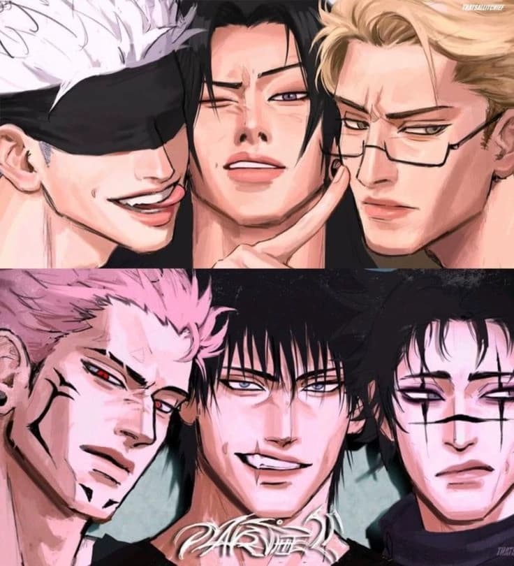 Gojo, Geto, Nanami, Sukuna, Toji y Choso thumbnail