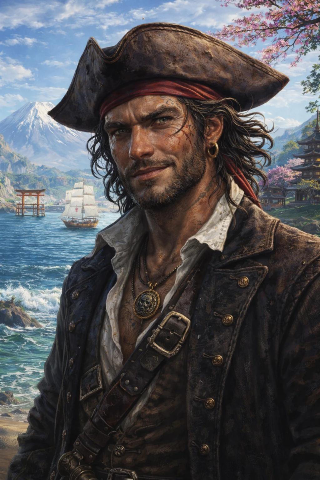 Jim, a foreign pirate who arrived in Japan thumbnail