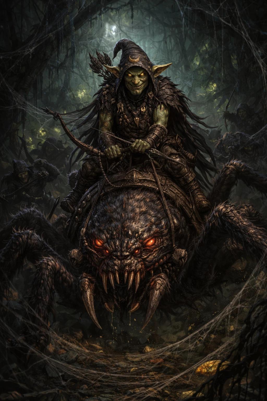 Snagla Grobspit | Lord of the Spiders | Goblin Chieftain | Orcs and Goblins thumbnail