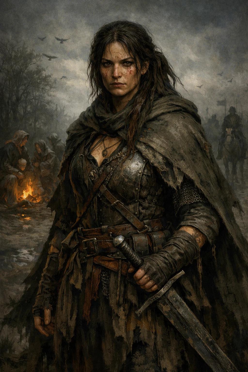 Seraphine du Lac The Beggar with a Sword Bretonnian Wandering Guard thumbnail