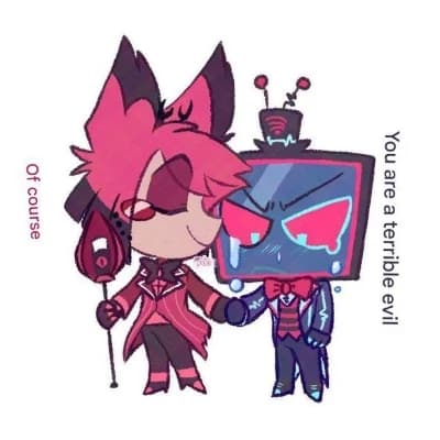 Vox x alastor /radiostatic⋆. 𐙚 ˚ thumbnail