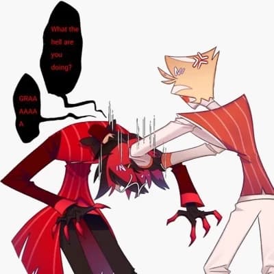 Alastor and Lucifer fight thumbnail