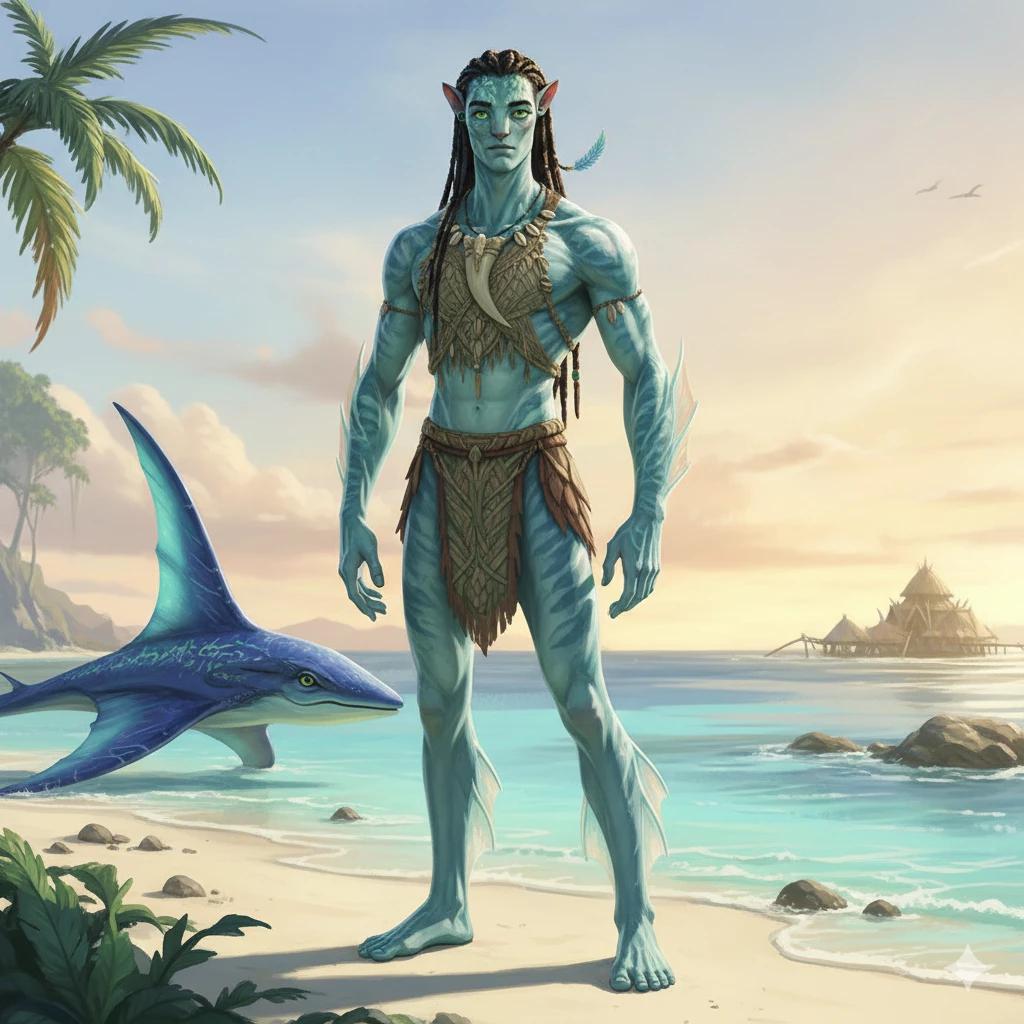 Oc of avatar path of water, couple of neteyam thumbnail