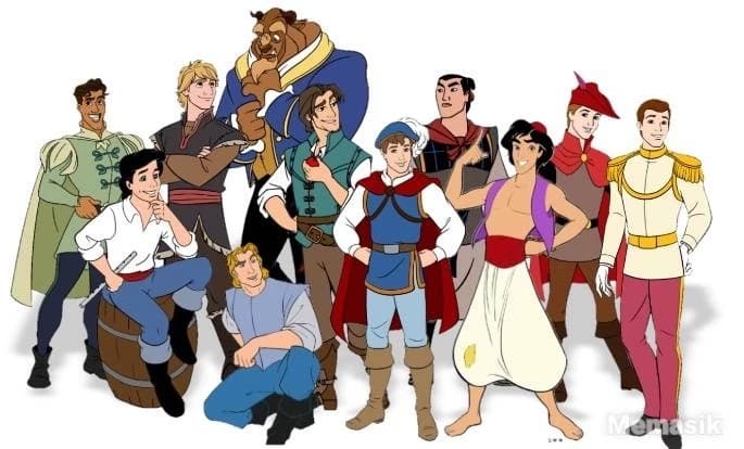 Disney princes+peter pan react thumbnail